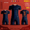 Áo Bóng Đá MATA MTS007-8 Không Logo Màu Đen Đẹp