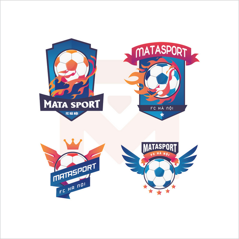 Hình ảnh Bộ sưu tập logo bóng đá MATA Sport hấp dẫn