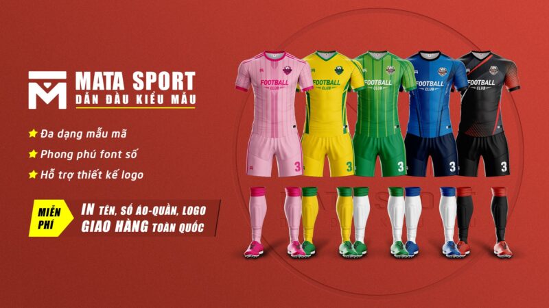 Hình ảnh Shop MATA Sport - Dẫn Đầu Kiểu Mẫu. Với kinh nghiệm 5 năm trong ngành may mặc thời trang thể thao, MATA Sport tự tin giới thiệu với bạn quy trình may áo chuẩn. 