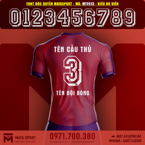 Mã Font Số Độc Quyền MATASPORT MTF013 2023