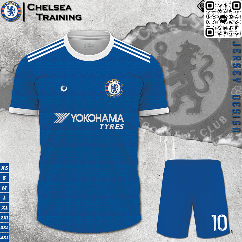 Mẫu áo bóng đá clb Chelsea training đẹp