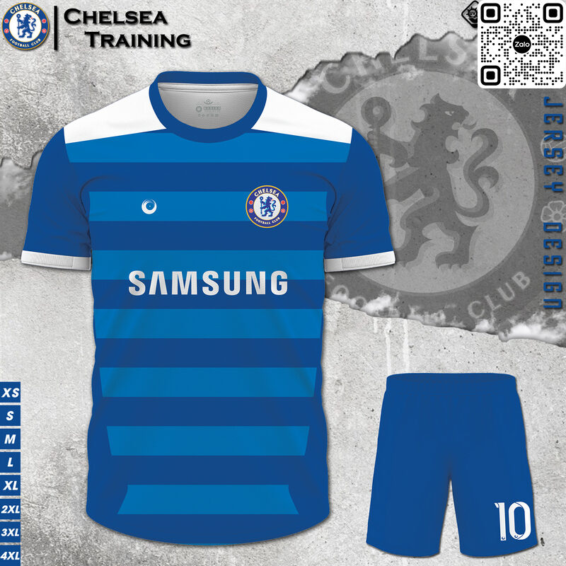 Mẫu áo đá bóng clb Chelsea training mới