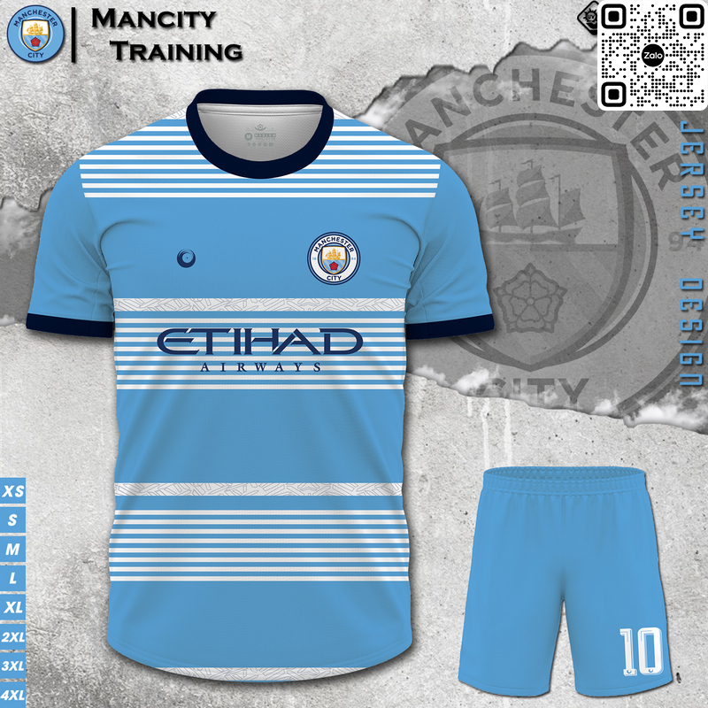 Mẫu áo đá bóng CLB Mancity training mới