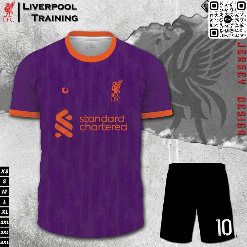 Mẫu áo bóng đá CLB Liverpool training thiết kế