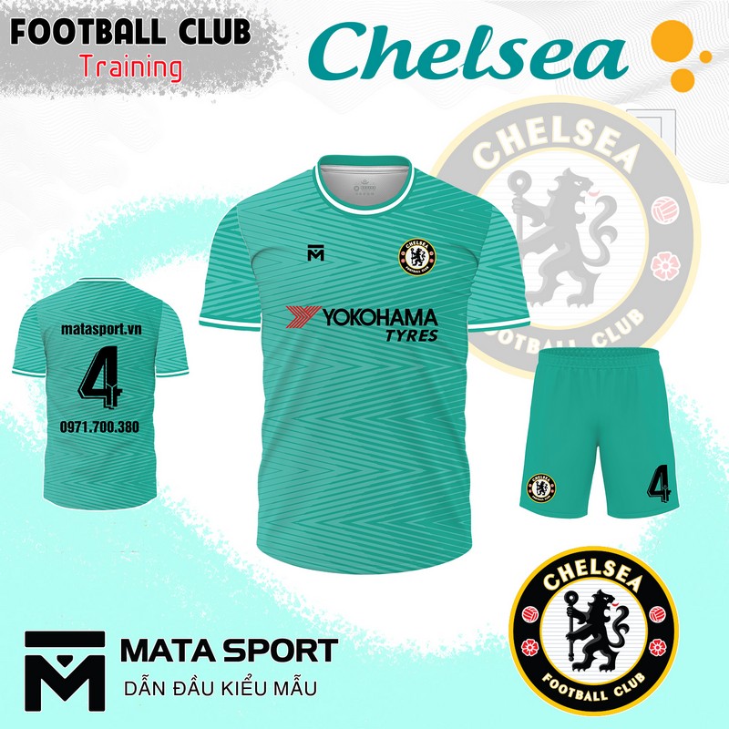 Áo Chelsea màu xanh ngọc