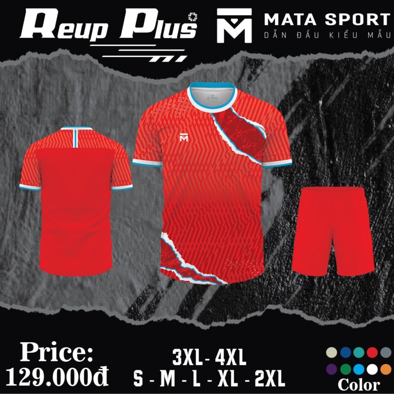 Áo bóng đá thiết kế màu đỏ mới