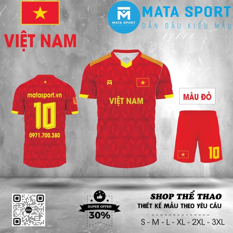 Áo đấu Việt Nam màu đỏ