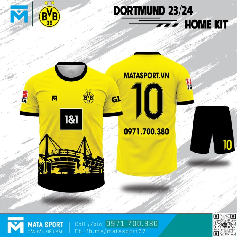 Mẫu áo đấu clb Dortmund
