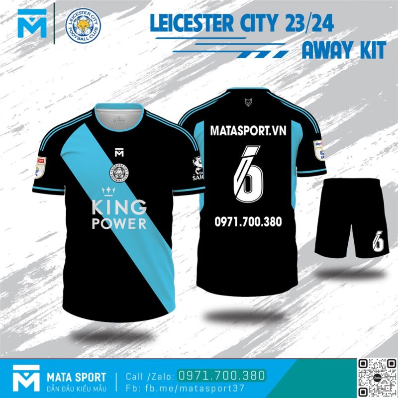 Bộ sưu tập áo Leicester City 23/24 màu đen