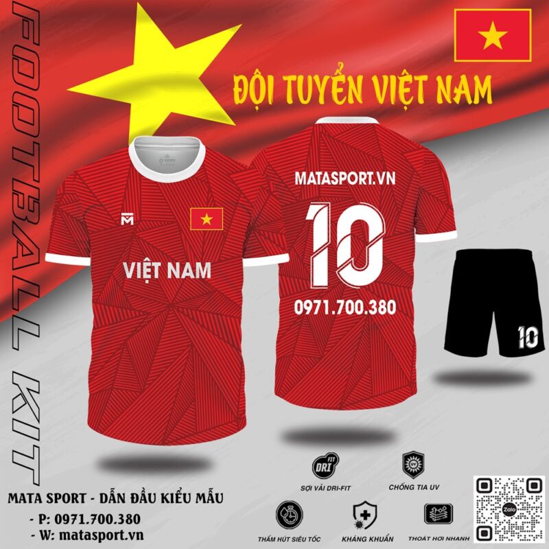 Áo bóng đá Việt Nam đẹp
